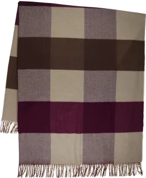Sustainability Edition Plaid Reclaimed Cotton Cashmink Throw
