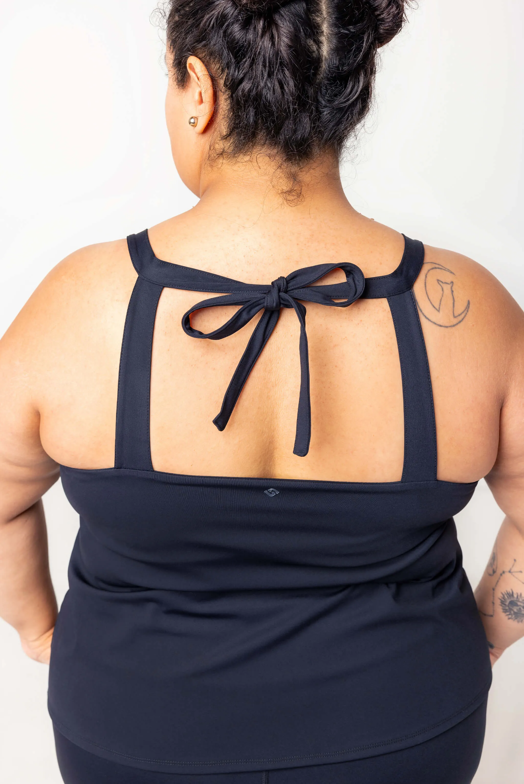 Tankini Swim Top - Black