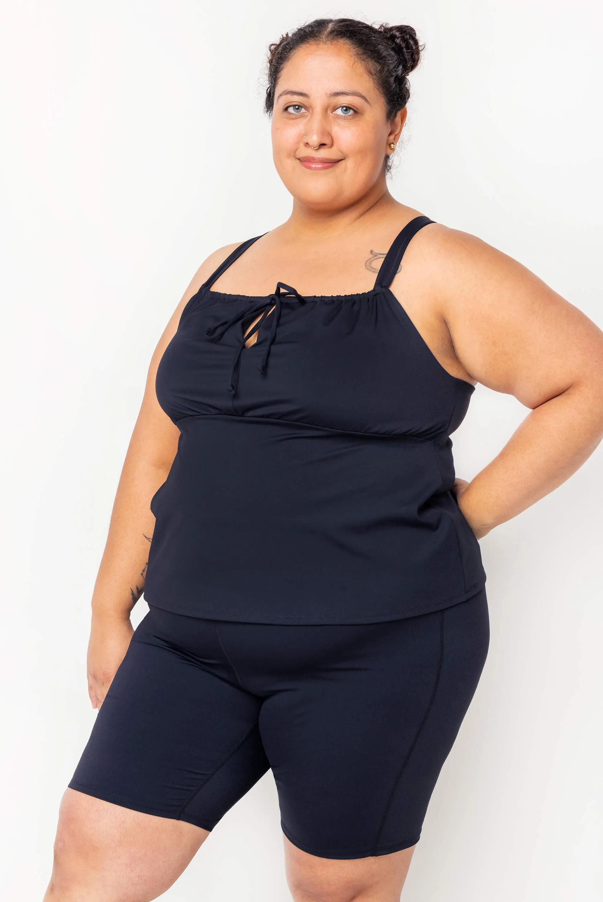 Tankini Swim Top - Black