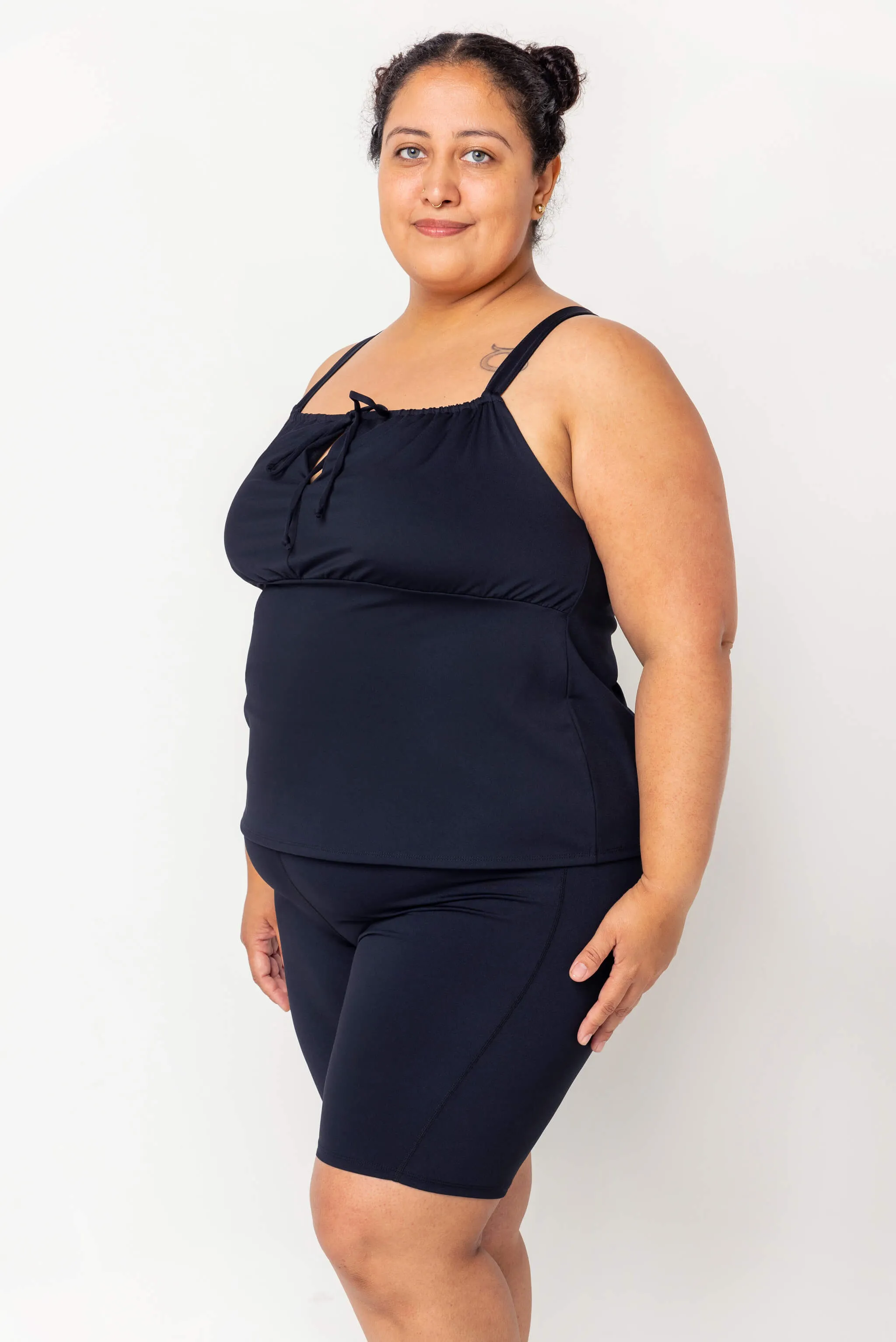 Tankini Swim Top - Black