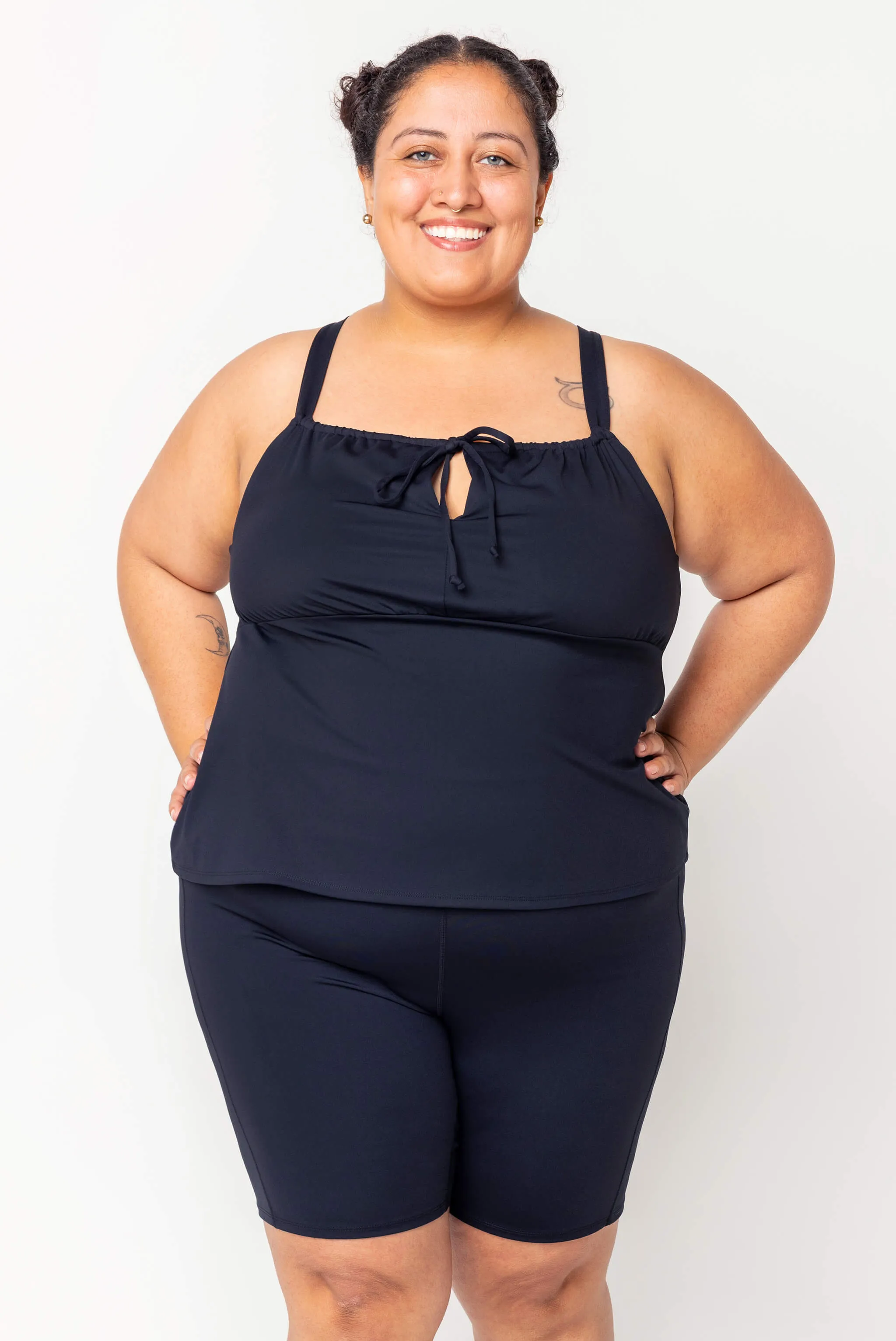 Tankini Swim Top - Black