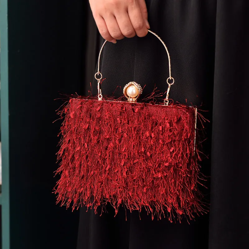 Tassel Evening Crossbody Bag – Fashion-Forward Designer Handbag for Women