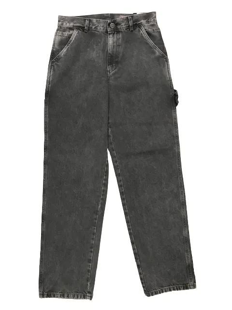 The Blue Skin Pantalone Jeans Baggy Slim Workwear Command-B BLAK OMS nero