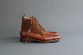 TwoFourZero.Cheval Field Boots From Horse Leather and Calf Suede