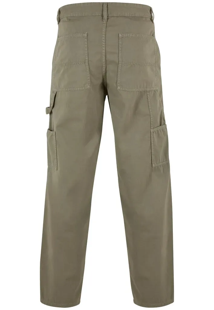 Urban Classics - Twill Double Knee Palegreen - Pants