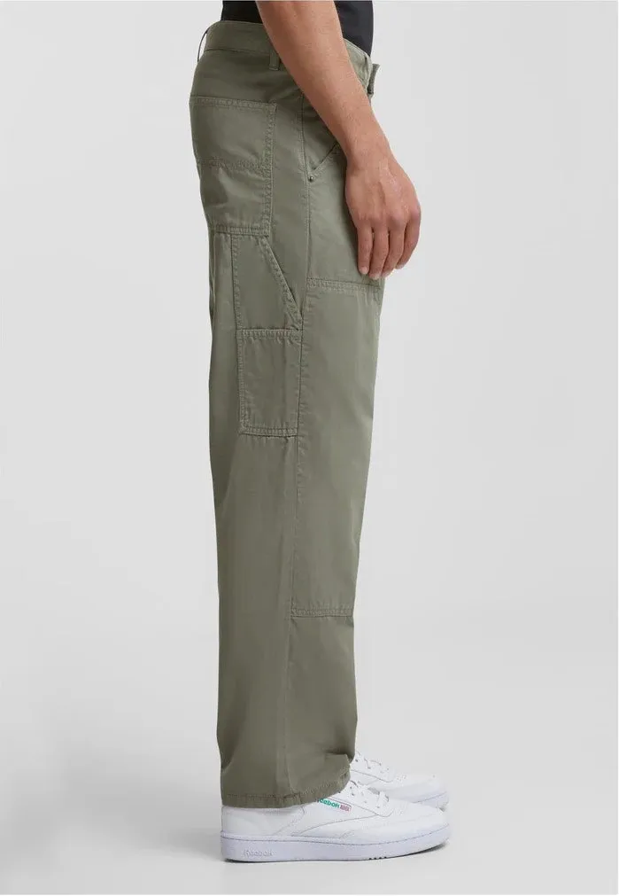 Urban Classics - Twill Double Knee Palegreen - Pants
