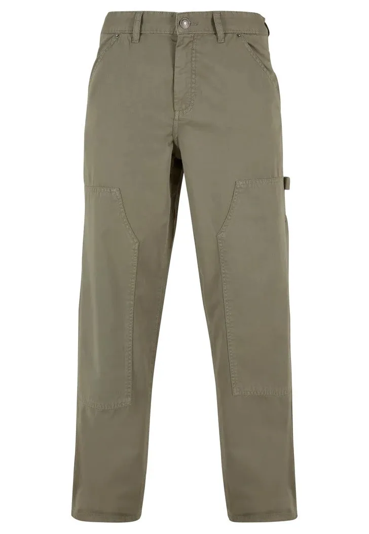 Urban Classics - Twill Double Knee Palegreen - Pants