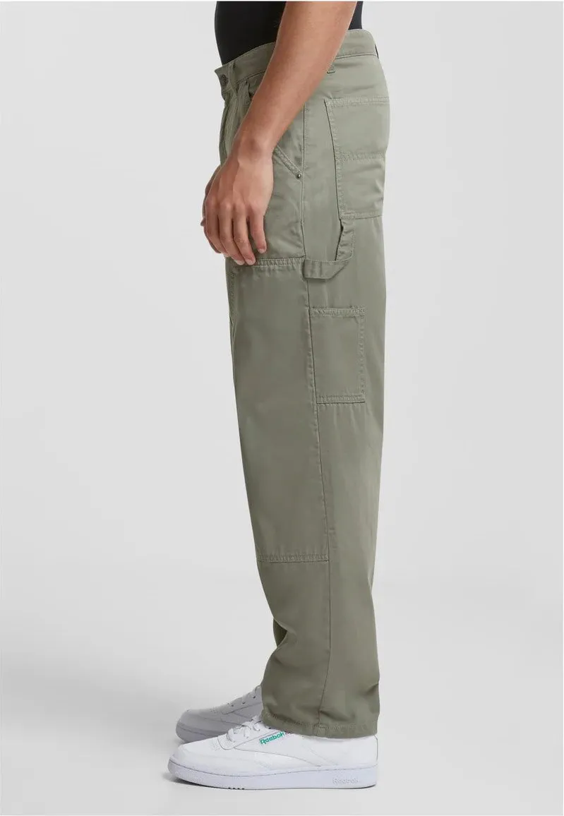Urban Classics - Twill Double Knee Palegreen - Pants