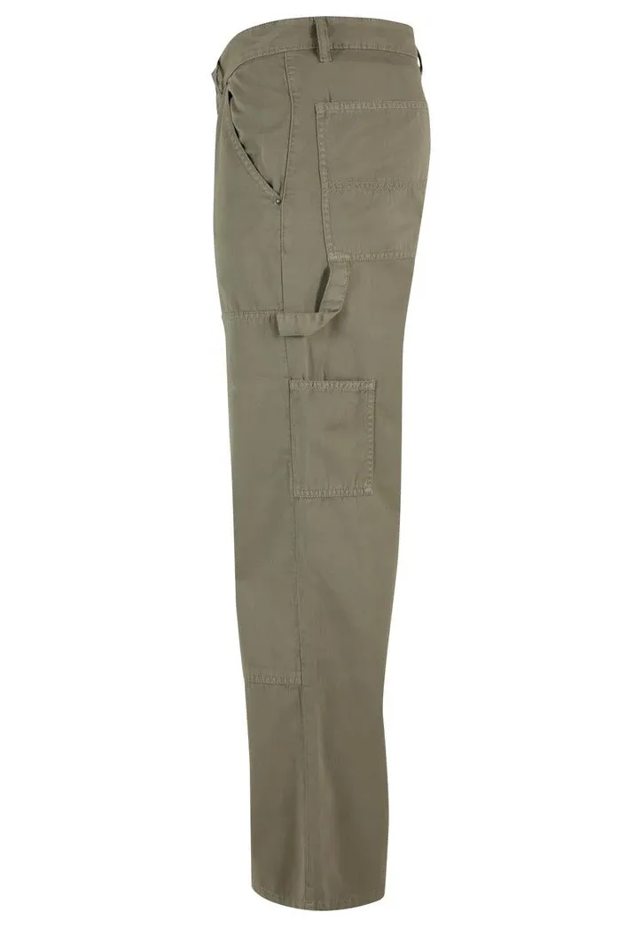 Urban Classics - Twill Double Knee Palegreen - Pants