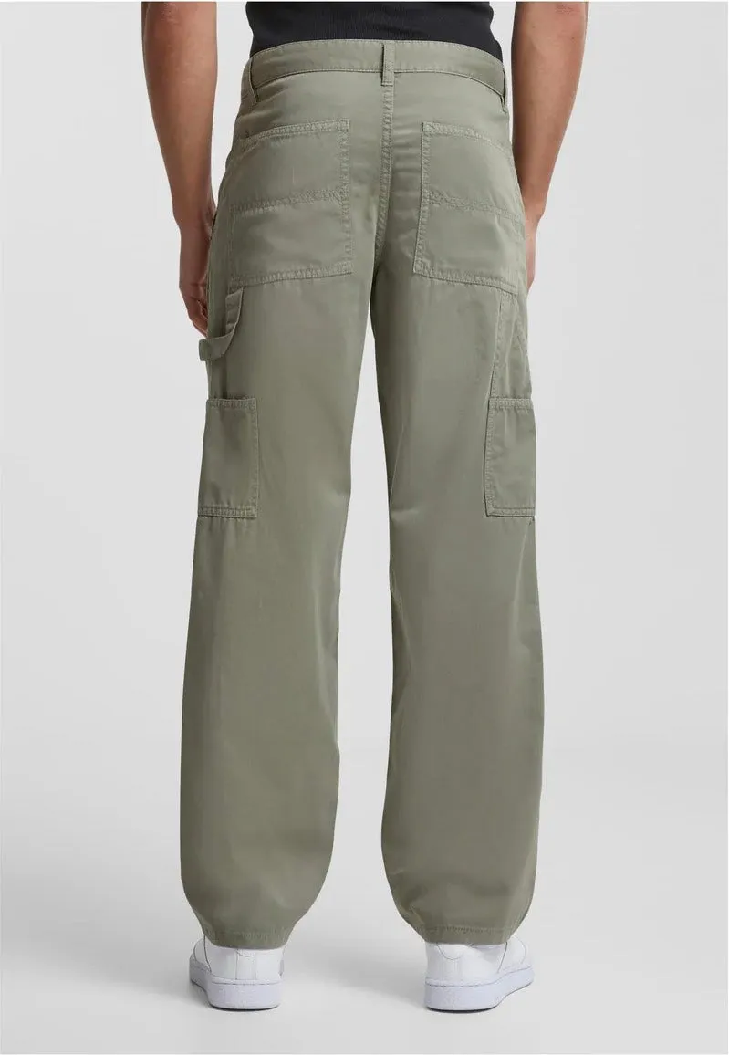 Urban Classics - Twill Double Knee Palegreen - Pants