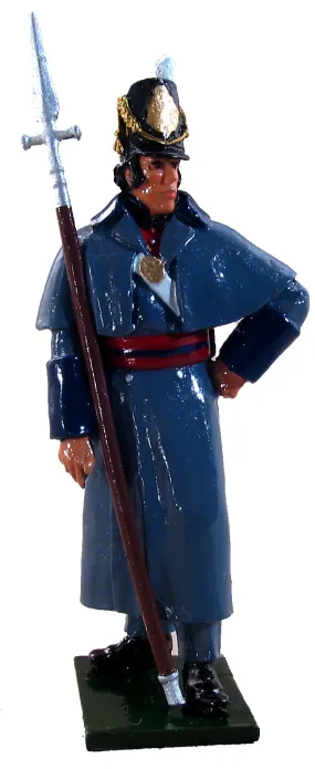 W. Britain - NCO, Battalion Company in Overcoat, 1815